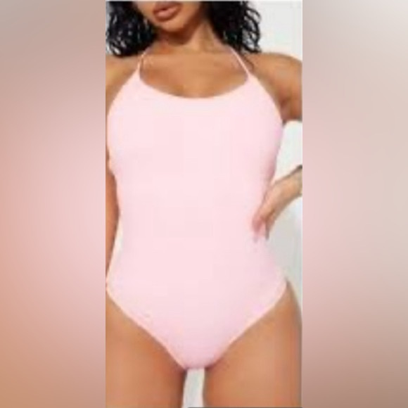 CASA DEL SOL BARBIECORE PINK CRISSCROSS OPEN BACK ONE PIECE SMALL NWT - Picture 2 of 8